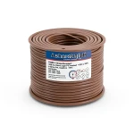 سلك كهرباء مفرد 8 AWG نحاس مجدول، 1000 فولت، عزل PVC +105°C، بني، طول 500 قدم | شركة كابلات الشرقية للصناعة