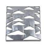 سلك شبك معدني مدرفل على الساخن سمك 5.8 مم مقاس 2.44×4 متر تصميم معماري