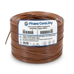 لفة سلك مفرد 2 AWG نحاس مجدول 1000 فولت عزل PVC +105°C بني طول 500 قدم | شركة كابلات الشرقية للصناعة