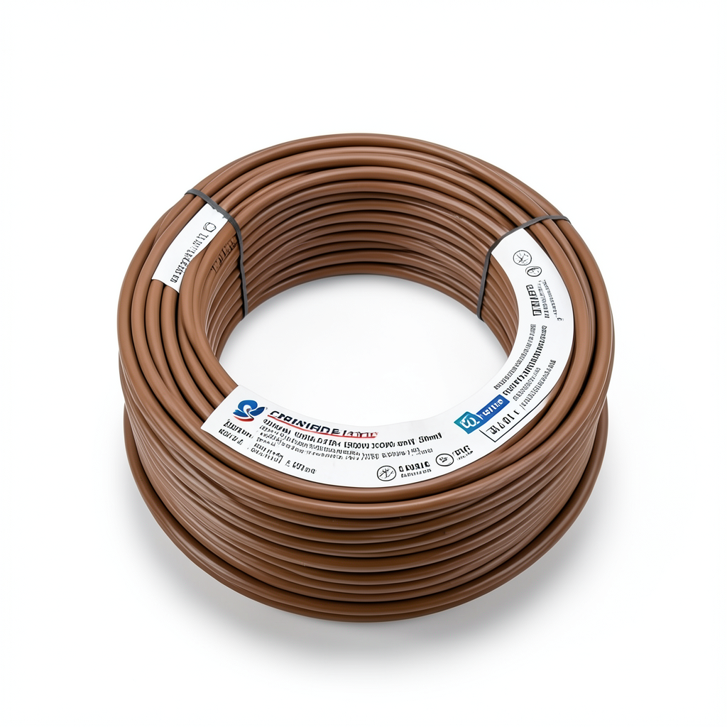 Flexible Copper Electrical Wire CU/PVC 120mm2, 450/750V, Brown | Jeddah Cables Company