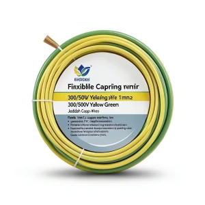 Flexible Copper Earthing Wire 1mm2 300/500V Yellow/Green | Jeddah Cables Company