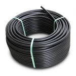 لفة أنابيب بلاستيك HDPE ضغط 9.9 بار PE 100 قطر خارجي 50 مم SDR 13.6 لون اسود