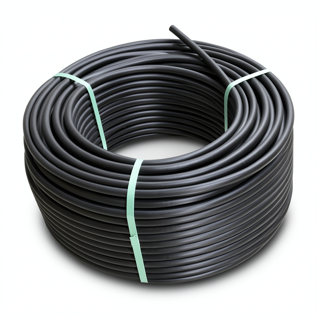 HDPE Plastic Coil Pipe PN 9.9 Bar PE 100 50 mm SDR 13.6 Black