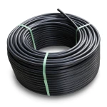 HDPE Plastic Coil Pipe Nominal Pressure 9.9 Bar PE 100 OD 75 mm SDR 13.6 Black