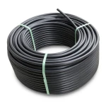 لفة أنابيب بلاستيك HDPE ضغط 9.9 بار PE 100 قطر خارجي 125 مم SDR 13.6 لون أسود