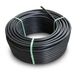 لفة أنابيب بلاستيك HDPE ضغط 9.9 بار PE 100 قطر خارجي 140 مم SDR 13.6 أسود