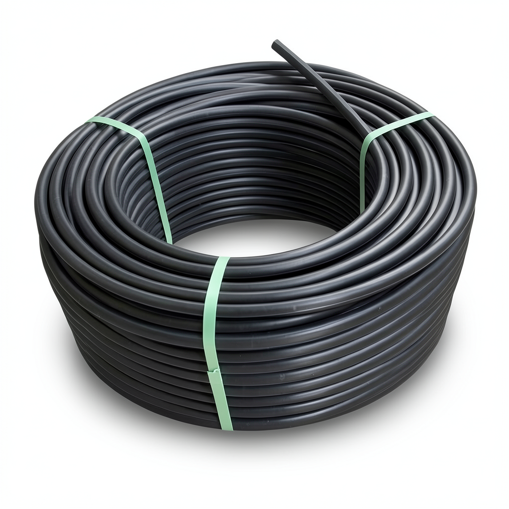 لفة أنابيب بلاستيك HDPE ضغط 9.9 بار PE 100 قطر خارجي 140 مم SDR 13.6 أسود