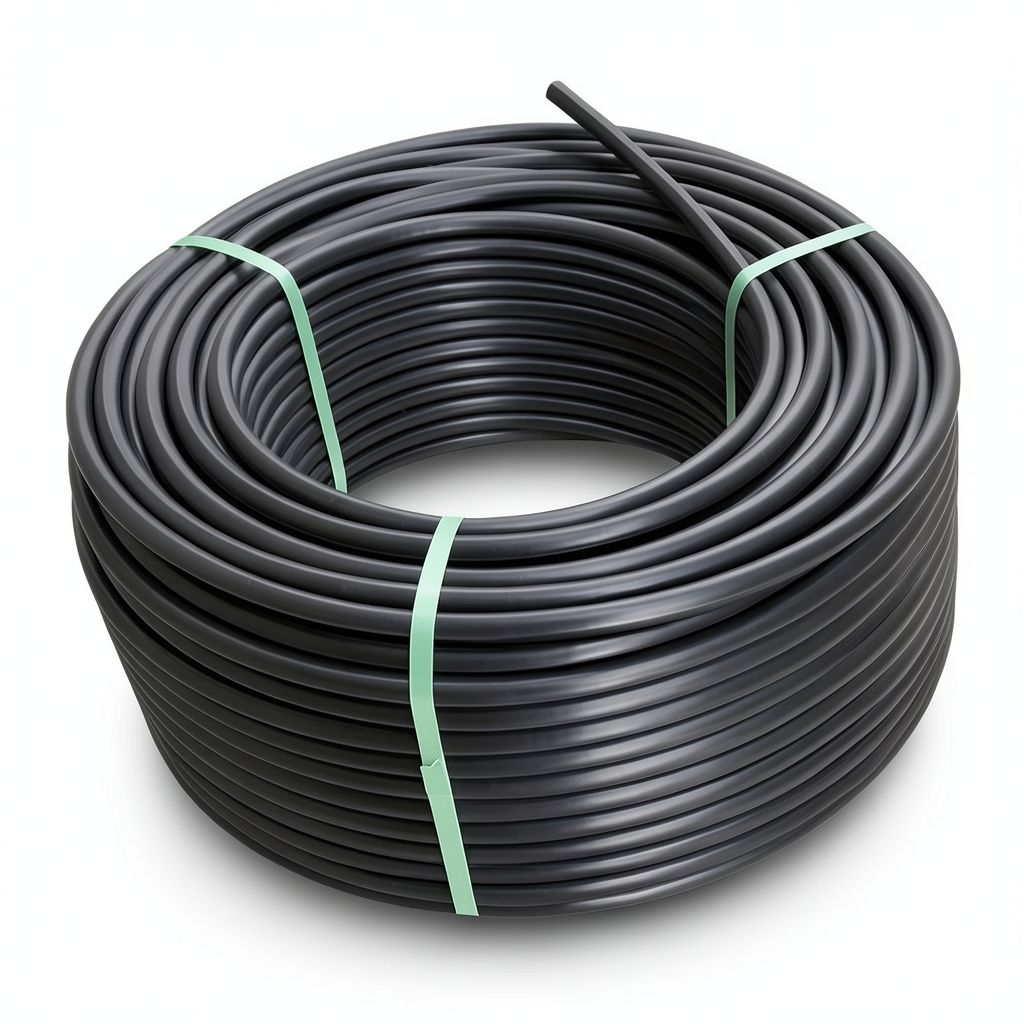 HDPE Plastic Coil Pipe Nominal Pressure 12.5 Bar PE 100 OD 20 mm SDR 11 Black