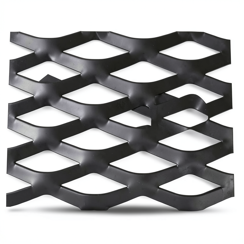 Hot Rolled Black Steel Expanded Metal Mesh Thickness 1.2 mm Width 1.22 m Length 1 m