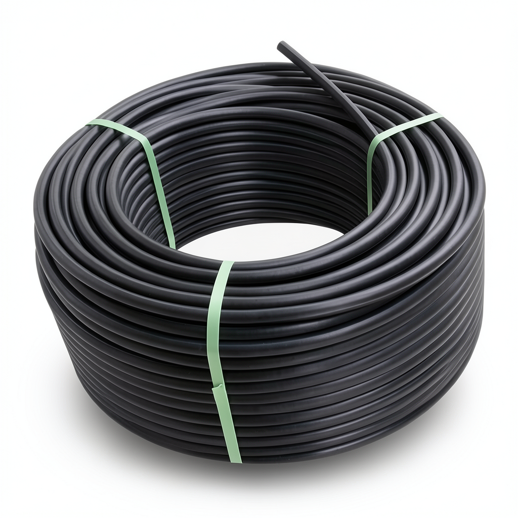 لفة أنابيب بلاستيك بولي ايثيلين عالي الكثافة ضغط 12.5 بار [PE 100] قطر خارجي 50 مم SDR 11 لون أسود