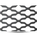 Hot Rolled Expanded Metal Mozakhraf Design Wire Diameter 1.7 mm Width 1.22 M Length 7 M
