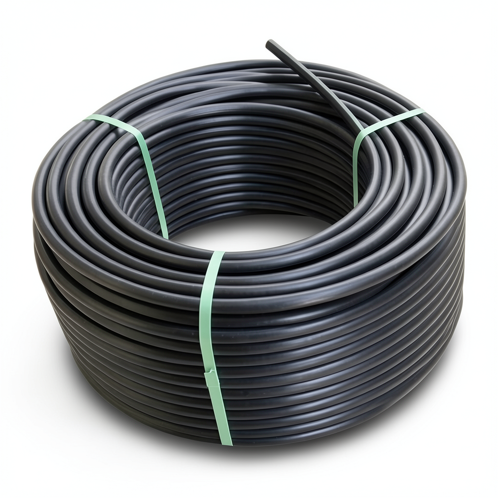 HDPE Plastic Coil Pipe Nominal Pressure 12.5 Bar PE 100 OD 110 mm SDR 11 Black