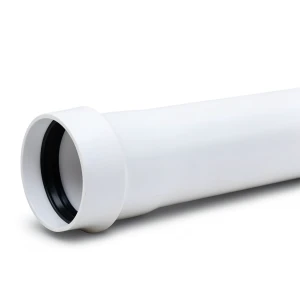 White UPVC Plastic Pipe 6.7 mm Thickness, 140 mm Size, PN 10 Bar Class 4