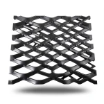 Hot Rolled Steel Expanded Metal Mesh 1.4 mm Thickness 1.22 m Width 6 m Length, Black