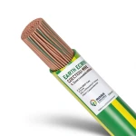 سلك كهرباء تأريض نحاس شعر 0.75 ملم 300/500 فولت معزول PVC اخضر/اصفر | مجموعة كابلات الرياض