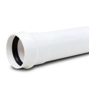 UPVC Plastic Pipe PN 10 Bar Thickness 10.8 mm, Size 225 mm Class 4, White Color