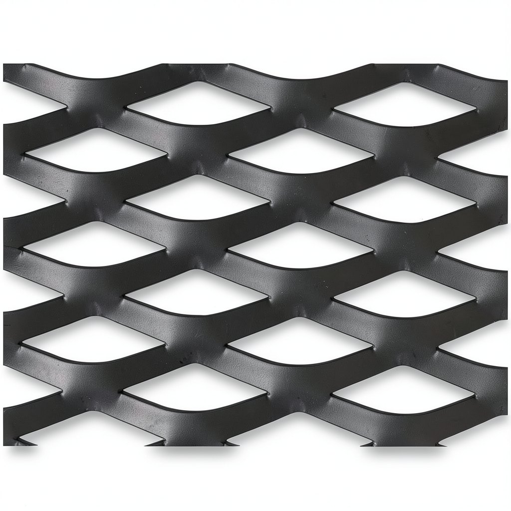 Hot Rolled Black Steel Expanded Metal Mesh Thickness 1.4 mm Width 1.22 m Length 7 m