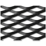 Hot Rolled Black Steel Expanded Metal Mesh Thickness 1.5 mm Width 1.22 m Length 1 m