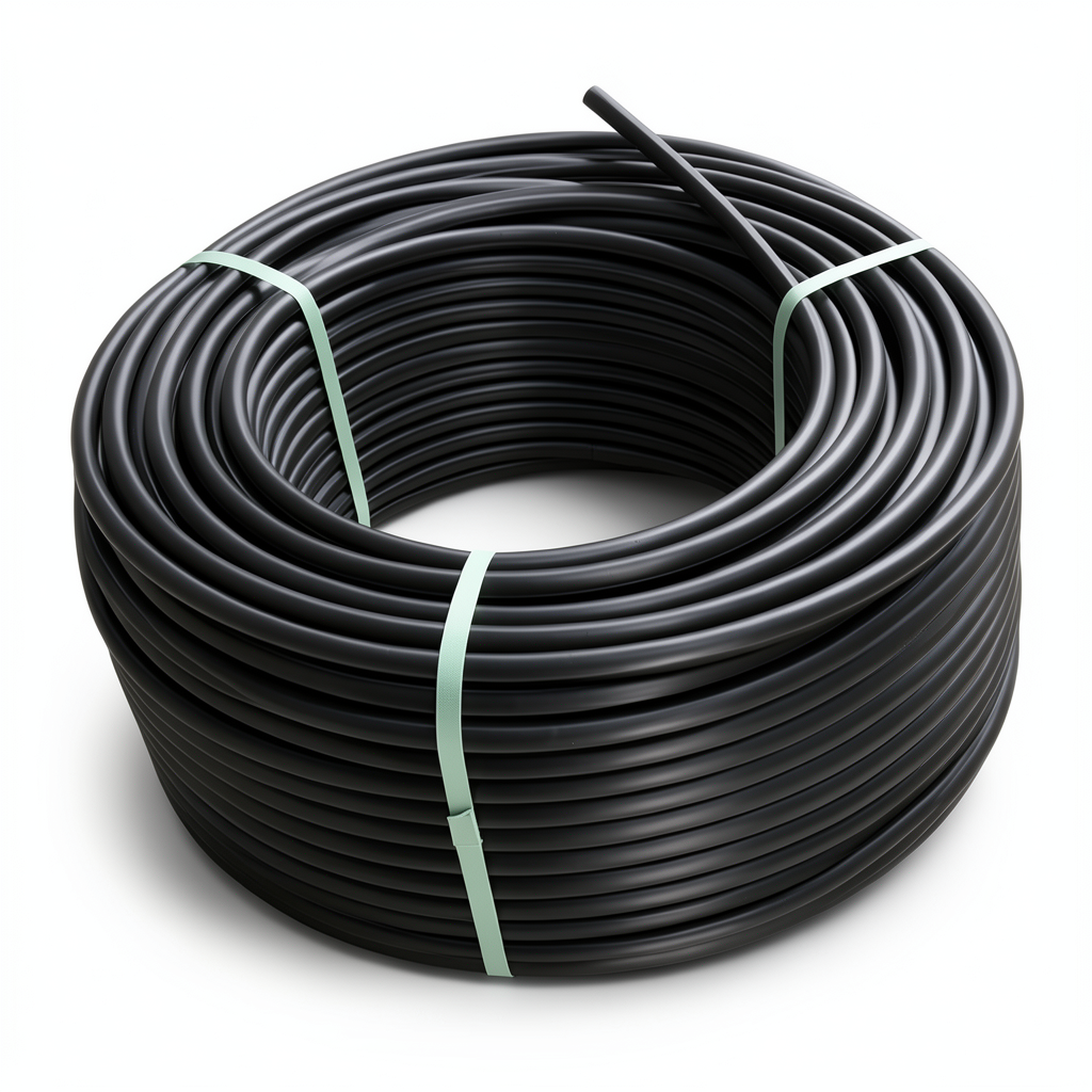 لفة أنابيب بلاستيك HDPE ضغط 4 بار PE 100 قطر خارجي 110 مم SDR 33 لون أسود