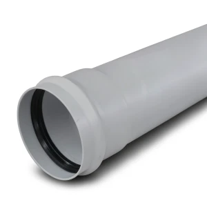 UPVC Plastic Pipe PN 6 Bar Class 3, Size 40 mm, Thickness 1.8 mm, Grey Color