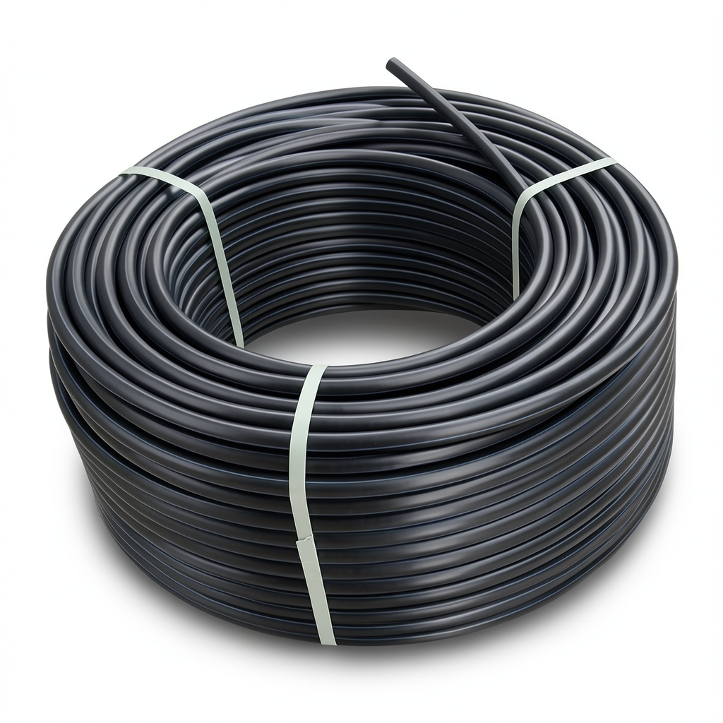لفة أنابيب HDPE ضغط 4 بار PE 100 قطر خارجي 125 مم SDR 33 لون اسود