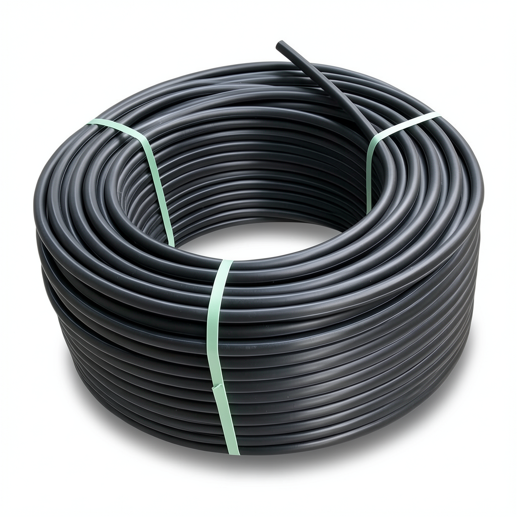 لفة أنابيب بلاستيك HDPE ضغط 4 بار PE 100 قطر خارجي 160 مم SDR 33 لون أسود