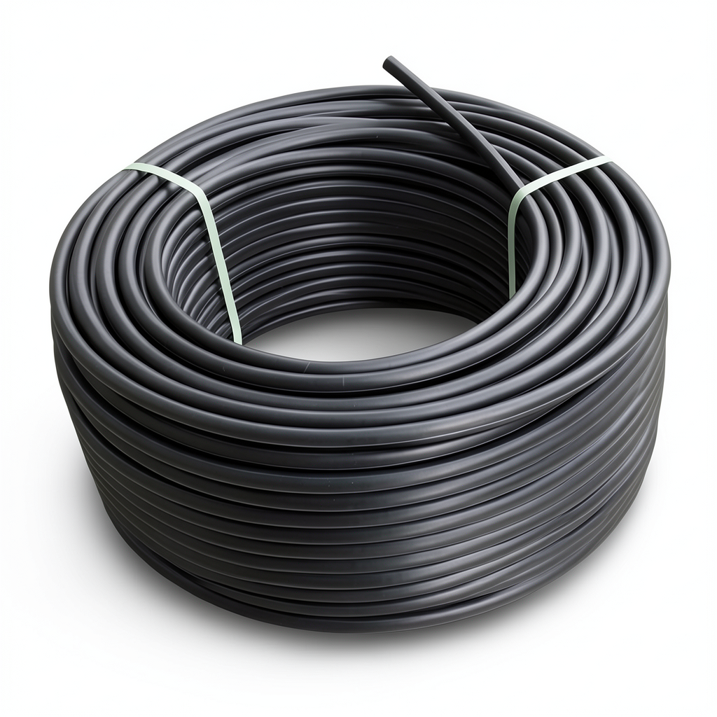 HDPE Plastic Coil Pipe PN 9.9 Bar PE 100 50 mm SDR 13.6 Black