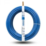 سلك نحاس مجدول CU/PVC مساحة مقطع 4 ملم، 450/750 فولت، لون أزرق، كابلات جدة | شركة كابلات جدة