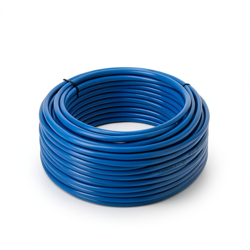 لفة سلك نحاس مجدول CU/PVC مقاس 6mm، 450/750 فولت، لون أزرق | شركة كابلات جدة