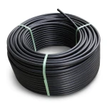 لفة أنابيب بلاستيك HDPE ضغط 9.9 بار PE 100 قطر خارجي 125 مم SDR 13.6 لون أسود