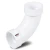 UPVC Elbow Long Radius 45° Outside Diameter 225 mm White Color | SAPPCO - Image 1