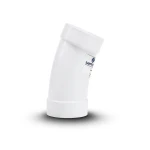 UPVC Elbow Long Radius 22.5° Outside Diameter 20 mm White Color | SAPPCO