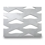 Hot Rolled Expanded Metal Mesh Memari Shape 5.8mm Thickness 2.44m Width 2m Length Bait Al Tatawor