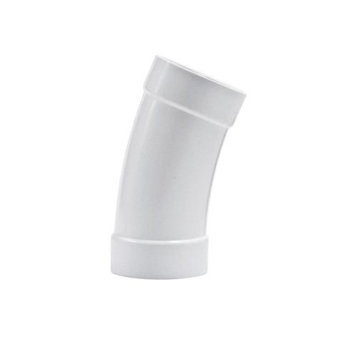 كوع UPVC طويل نصف قطر زاوية 22.5° قطر خارجي 32 مم لون أبيض | سابكو