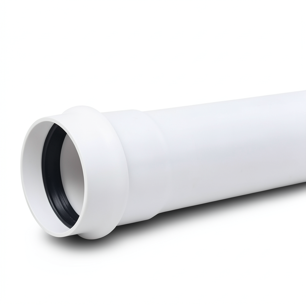 UPVC Pipes PN 6 Bar Class 3, Size 710 mm, Thickness 20.7 mm, White Color