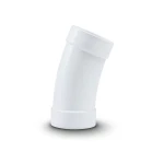 UPVC Elbow Long Radius 22.5° Outside Diameter 90 mm White Color | SAPPCO