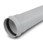 أنابيب بلاستيك UPVC ضغط 2 بار كلاس 1، مقاس 110 مم، سماكة 1.8 مم، لون رمادي