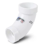 UPVC Elbow Long Radius 45° Outside Diameter 75 mm White Color | SAPPCO