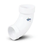 UPVC Elbow Long Radius 45° Outside Diameter 75 mm White Color | SAPPCO