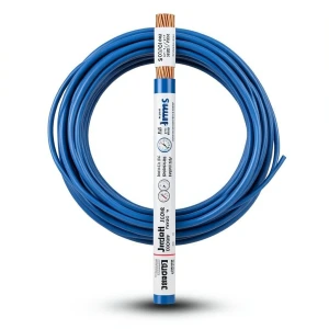 سلك نحاس مجدول CU/PVC مساحة مقطع 4 ملم، 450/750 فولت، لون أزرق، كابلات جدة | شركة كابلات جدة