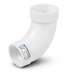 UPVC Elbow Long Radius 45° Outside Diameter 90 mm White Color | SAPPCO