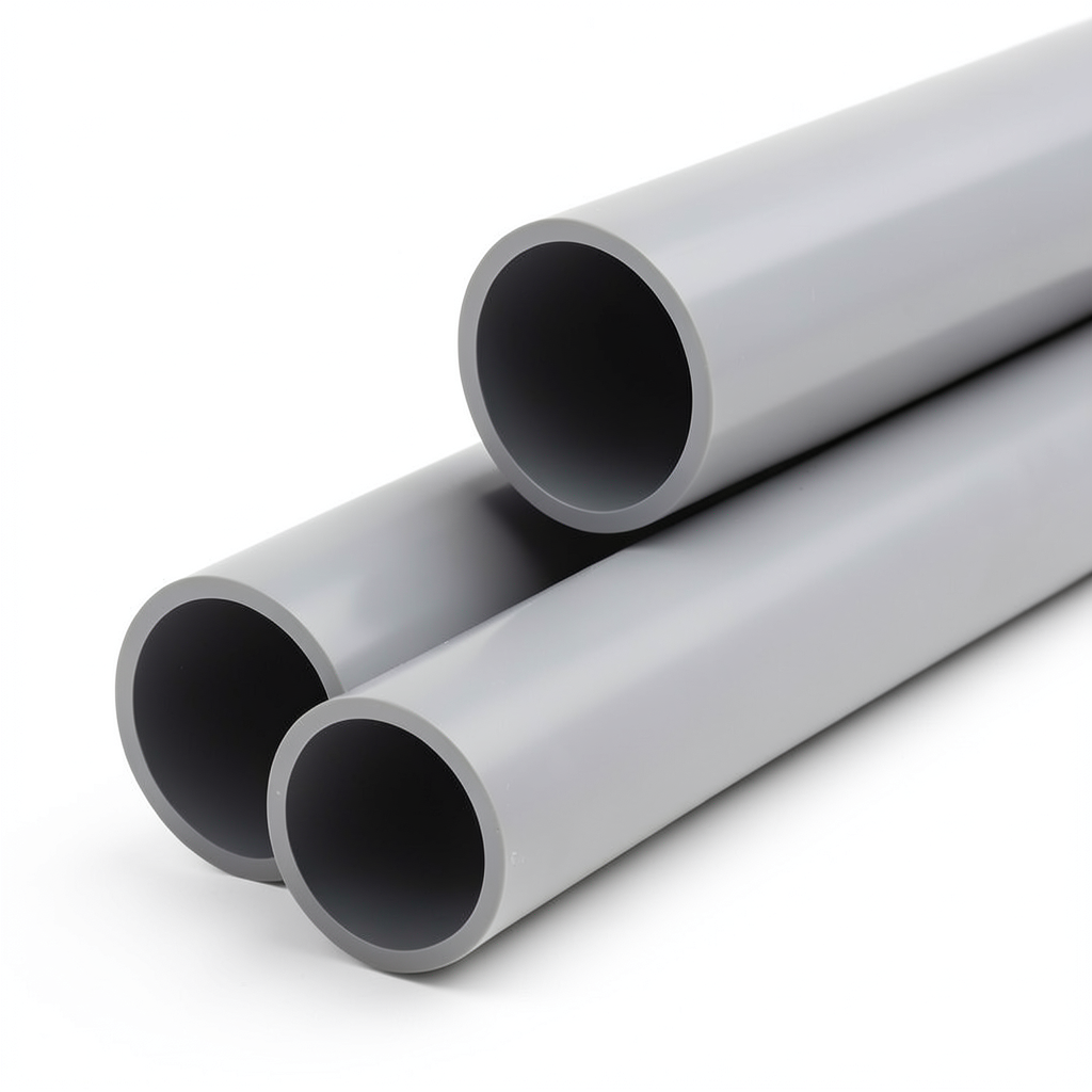 UPVC Pipe Class 5 Outside Diameter 200 mm Thickness 14.9 mm Gray Color