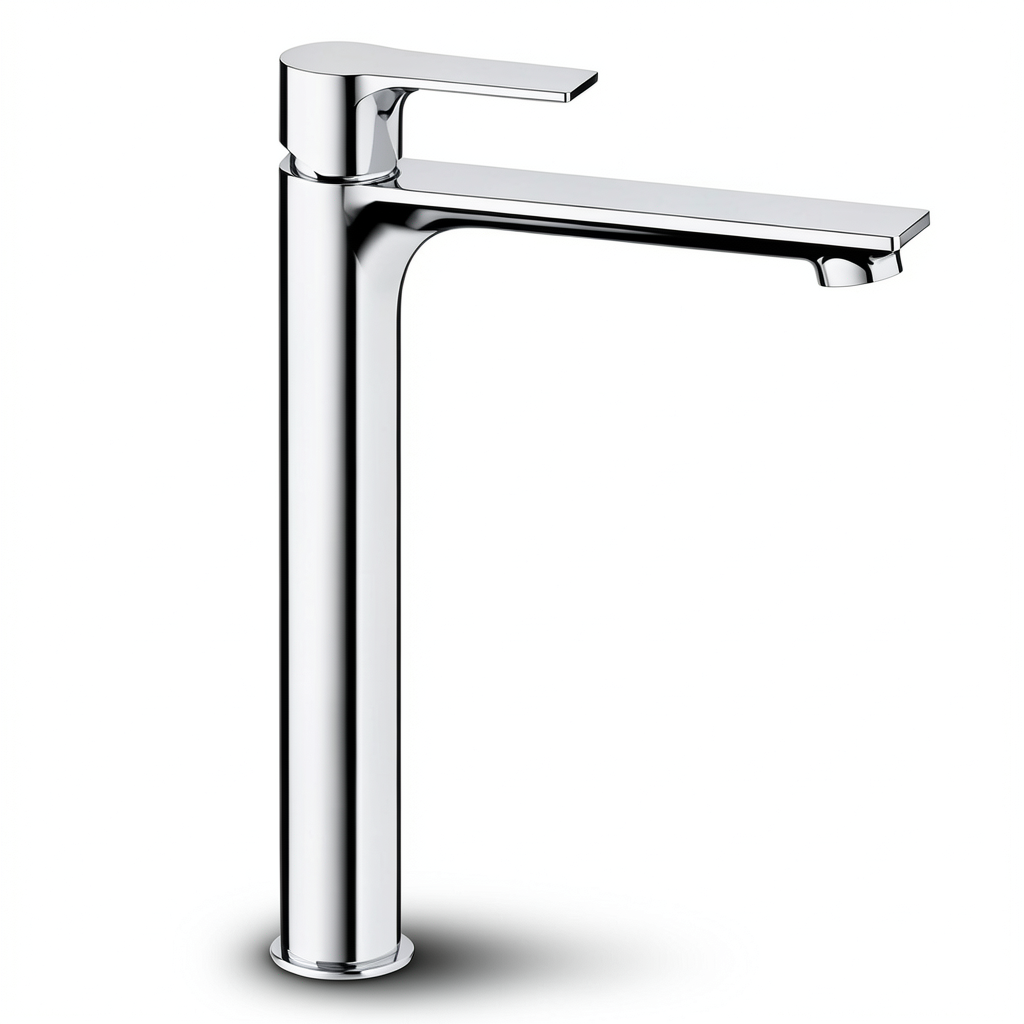 Automatic Brass Washbasin Mixer Chrome High