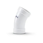 كوع UPVC طويل نصف قطر زاوية 22.5° قطر خارجي 40 مم لون أبيض | سابكو