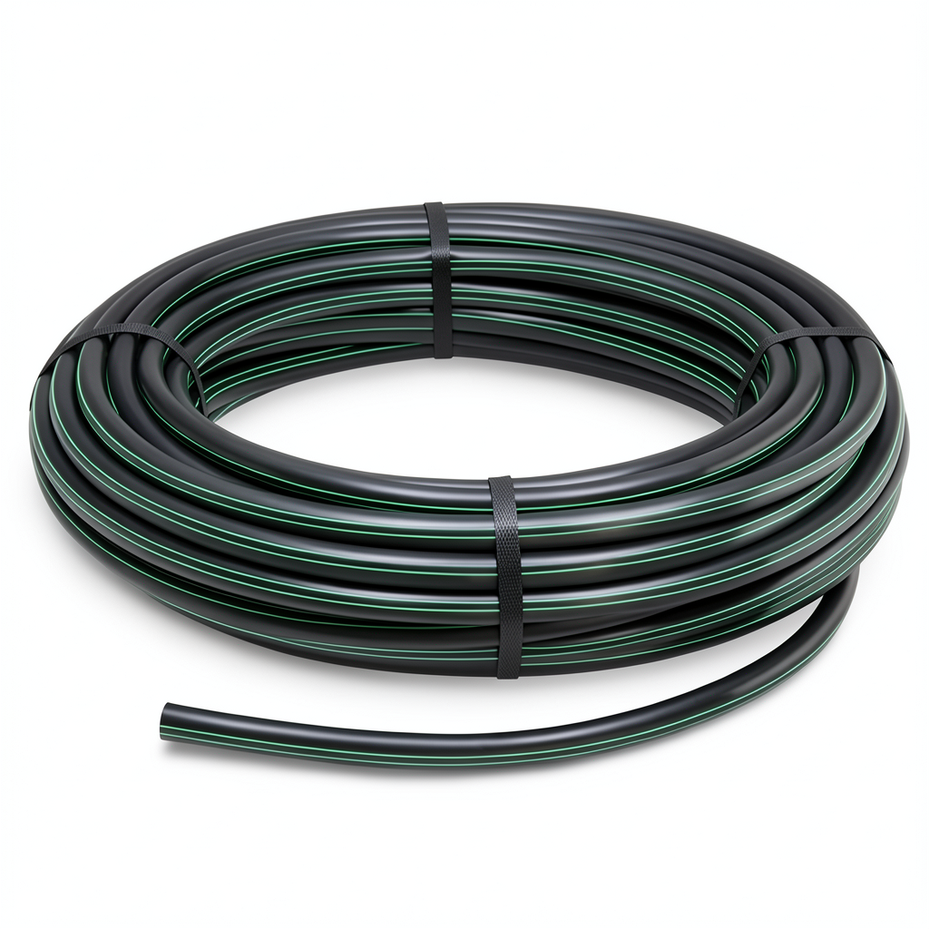 لفة انابيب HDPE ضغط 12.5 بار [PE 100] مقاس 75 مم سمك 5.6 مم لون اسود