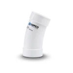 UPVC Elbow Long Radius 22.5° Outside Diameter 90 mm White Color | SAPPCO