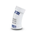 UPVC Elbow Long Radius 22.5° Outside Diameter 140 mm White Color | SAPPCO