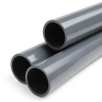 UPVC Plastic Pipe PN 6 Bar Size 3 inch Thickness 3.4 mm Dark Gray Color