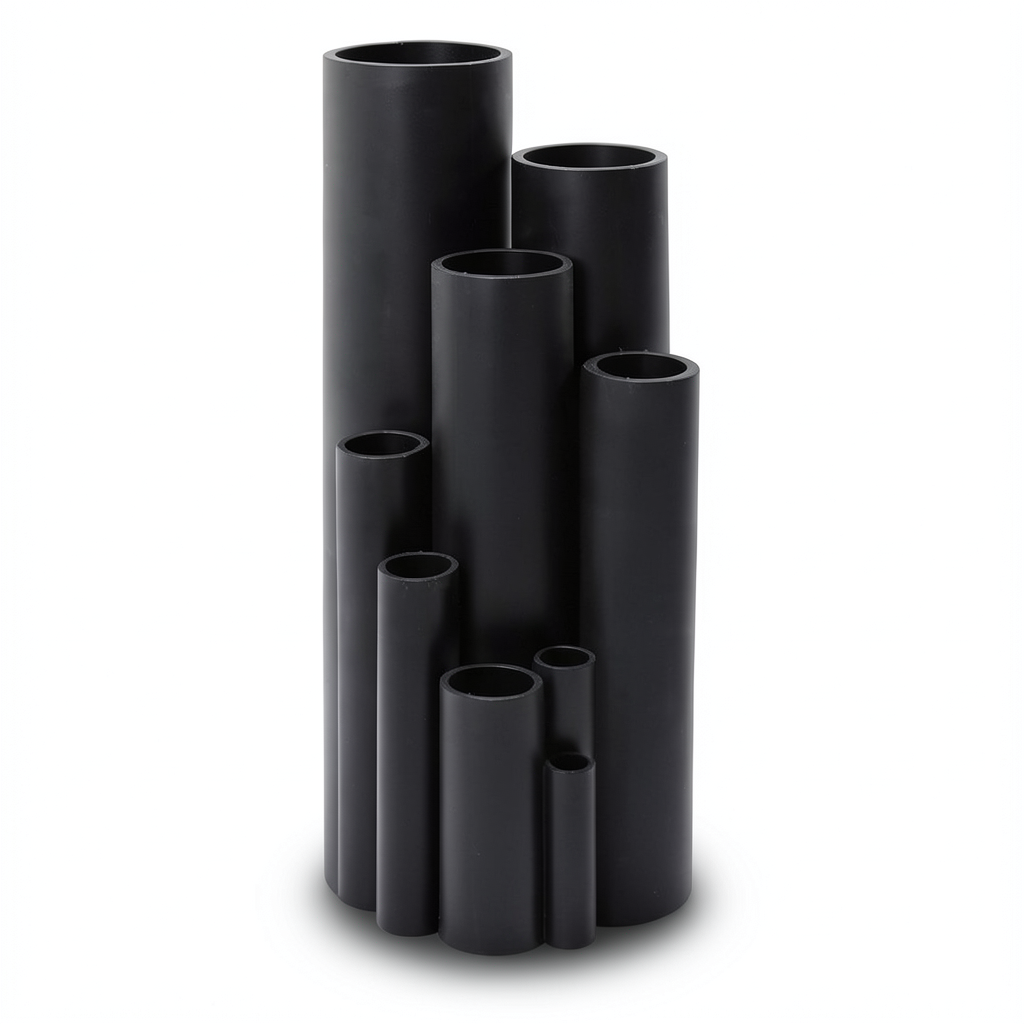 انابيب HDPE ضغط 16 بار PE 100 قطر خارجي 180 مم سماكة 20.1 مم لون اسود | مصنع المنار