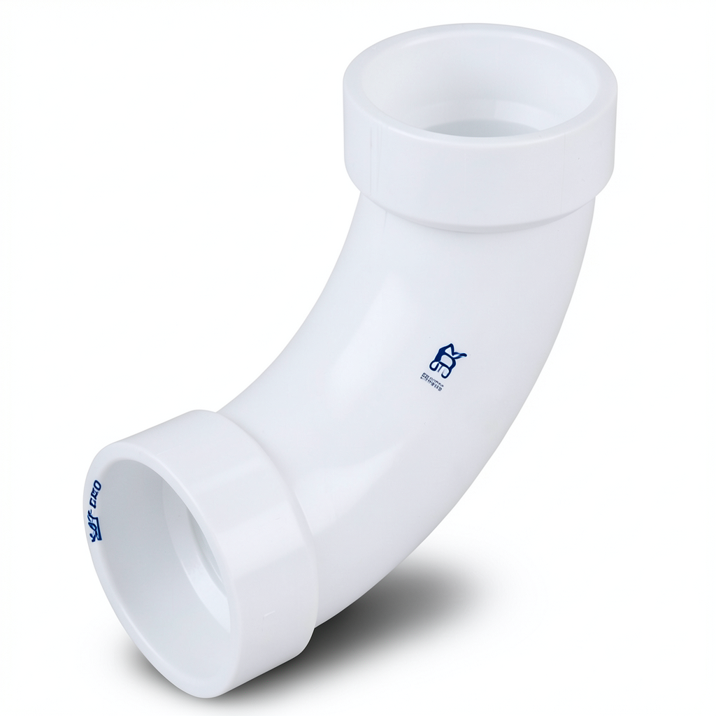 UPVC Elbow Long Radius 45° Outside Diameter 75 mm White Color | SAPPCO